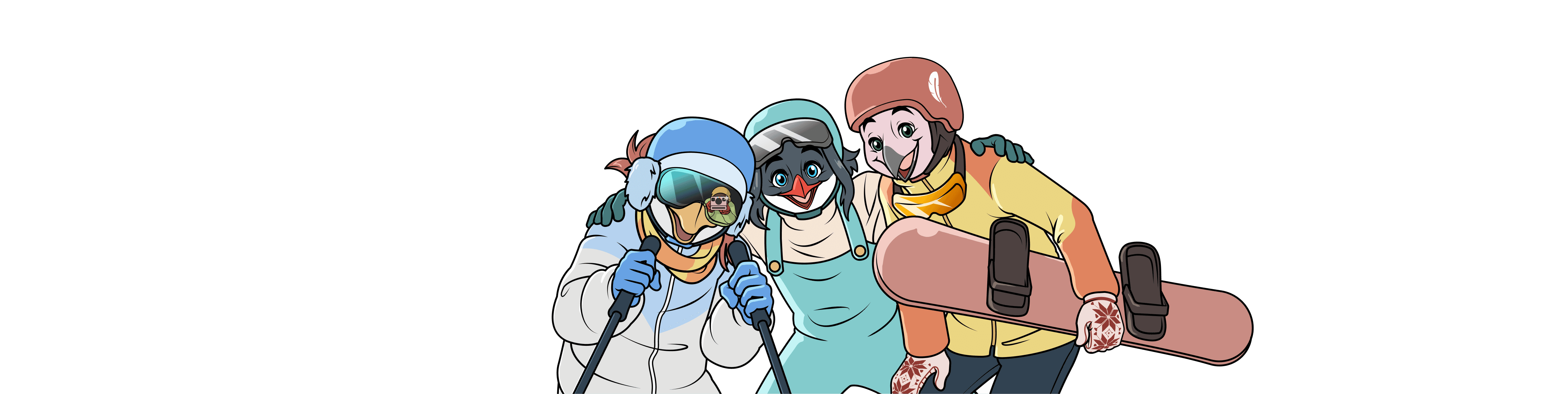 friends on a ski trip